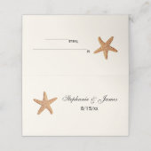 Starfish #2 Beach Escort Kaart Place Card IvoryC Plaatskaartje (Buitenkant ongevouwen)