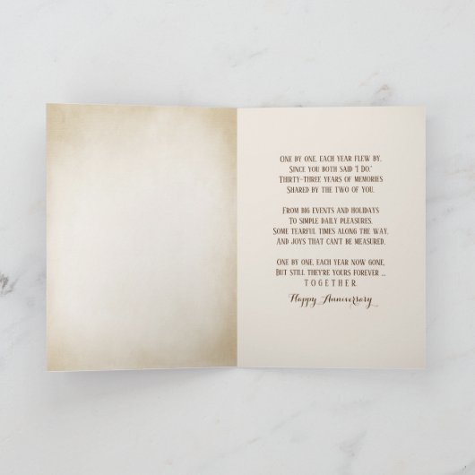 Starfish 33e Jubileum Kaart (Binnen)