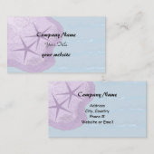 Starfish and Beach Thema Visitekaartje (Voorkant / Achterkant)