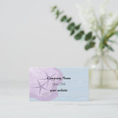 Starfish and Beach Thema Visitekaartje (Staand voorkant)