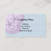 Starfish and Beach Thema Visitekaartje (Achterkant)