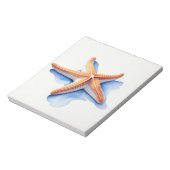 Starfish and Blue Silhouette Notitieblok (Linkerzijde)