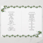 Starfish and Holly Tropical Kerstprogramma (Achterkant)