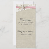 Starfish and Lace Rustic Beach Wedding Itinerary (Achterkant)