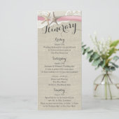 Starfish and Lace Rustic Beach Wedding Itinerary (Staand voorkant)