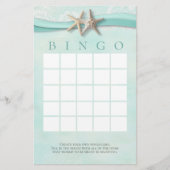 Starfish and Lace Shower Bingo Briefpapier (Voorkant)
