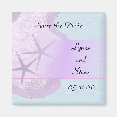 Starfish and Ocean Save the Date Magneet (Voorkant)