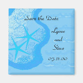 Starfish and Ocean Save the Date Magneet (Voorkant)