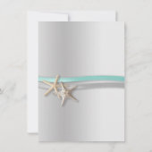 Starfish and Ribbon Save the Date with Photo (Achterkant)