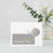 Starfish and Sand Dollar - Beach Weddenschap bedan Briefkaart (Staand voorkant)
