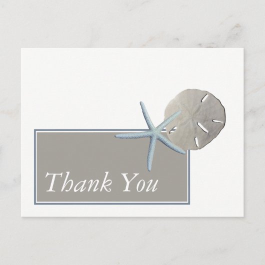 Starfish and Sand Dollar - Beach Weddenschap bedan Briefkaart (Voorkant)