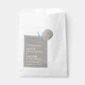 Starfish and Sand Dollar - Beach Weddenschap Bedankzakje (Voorkant)