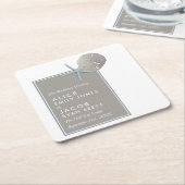 Starfish and Sand Dollar - Beach Weddenschap Kartonnen Onderzetters (Schuin)