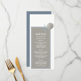 Starfish and Sand Dollar - Beach Weddenschap Menu