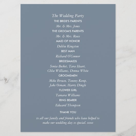 Starfish and Sand Dollar - Beach Weddenschap Programmakaart (Achterkant)