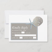 Starfish and Sand Dollar - Beach Weddenschap RSVP Kaartje (Voorkant)