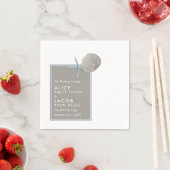 Starfish and Sand Dollar - Beach Weddenschap Servet (Insitu)