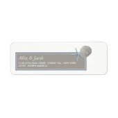 Starfish and Sand Dollar - Beach Wedding Labels (Voorkant)