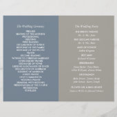 Starfish and Sand Dollar - Beach Wedding Programme (Achterkant)