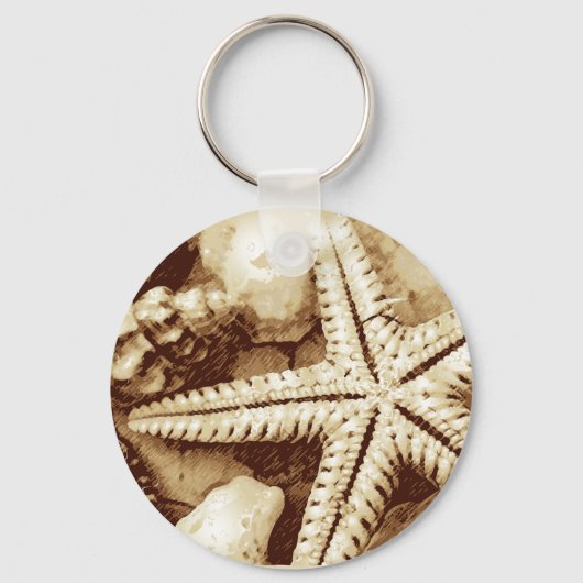 Starfish and Seashells Keychain (Achterkant)