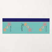 Starfish and Seashells Ocean Beach Life Yoga Mat (Voorkant (horizontaal))