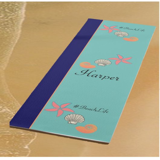 Starfish and Seashells Ocean Beach Life Yoga Mat