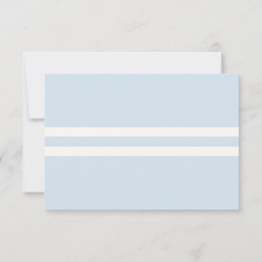 Starfish and Seashells on the Beach Weddiong RSVP (Achterkant)