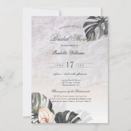 Starfish and Shells Tropical Beach Bridal Shower Kaart