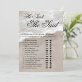 Starfish and Shells Tropical Beach Bridal Shower Kaart (Staand voorkant)