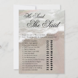 Starfish and Shells Tropical Beach Bridal Shower Kaart