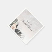 Starfish and Shells Tropical Beach Bridal Shower Servet (Hoek)