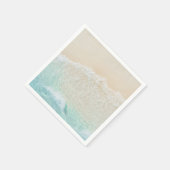 Starfish and Shells Tropical Beach Bridal Shower Servet (Hoek)