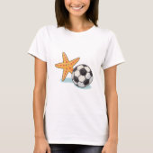 Starfish and Soccer Ball T-shirt (Voorkant)