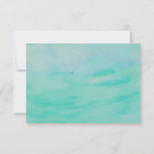 Starfish Aqua Beach Bruiloft RSVP Respons Kaart (Achterkant)