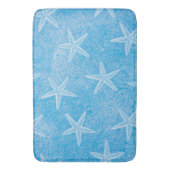 Starfish Aqua Blue Badmat (Voorkant Verticaal)