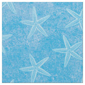 Starfish Aqua Blue Stof (Close Up)