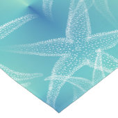 Starfish Aqua Blue Zee Beach Table Runner Korte Tafelloper (Hoek)
