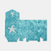 Starfish Aqua Zee glas personaliseren Bedankdoosjes (Uitgevouwen)