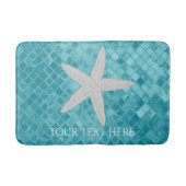 Starfish Aqua Zee Glass Personaliseren Badmat (Voorkant)