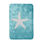 Starfish Aqua Zee Glass Personaliseren Badmat (Voorkant Verticaal)