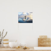 Starfish at the beach photo poster print (Keuken)