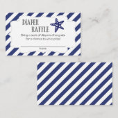 Starfish Baby shower Luier Raffle Tickets Informatiekaartje (Voorkant / Achterkant)