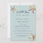 STARFISH Baby shower Uitnodiging (Voorkant)