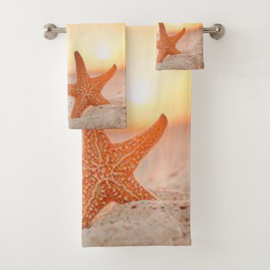 Starfish badkamer handdoek sets (Insitu)