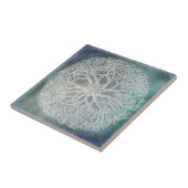 Starfish - Basket Star in Indigo Blue Tegeltje (Zijkant)