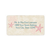 Starfish Beach Adres Etiket (Voorkant)