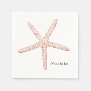 Starfish Beach Baby shower Servetten