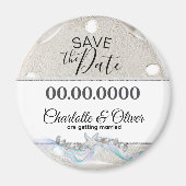 Starfish Beach Bewaar de datum Kustmagneet Magneet (Voorkant)