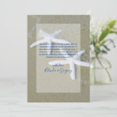 Starfish Beach bruiloft Hartelijk dank Bedankkaart (Staand voorkant)