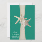 Starfish Beach bruiloft Ocean Green Kaart (Voorkant)